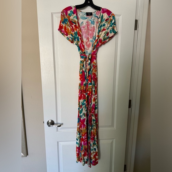 VICI Dress - What In Carnation Bardot Wrap Maxi Dress - Picture 5 of 10